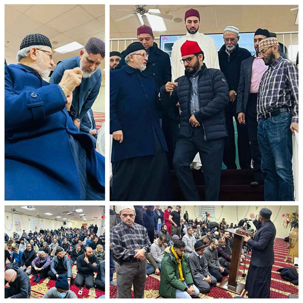 Shaykh-ul-Islam and Shaykh Hammad Mustafa offer Friday prayers at Jame al-Mustafa