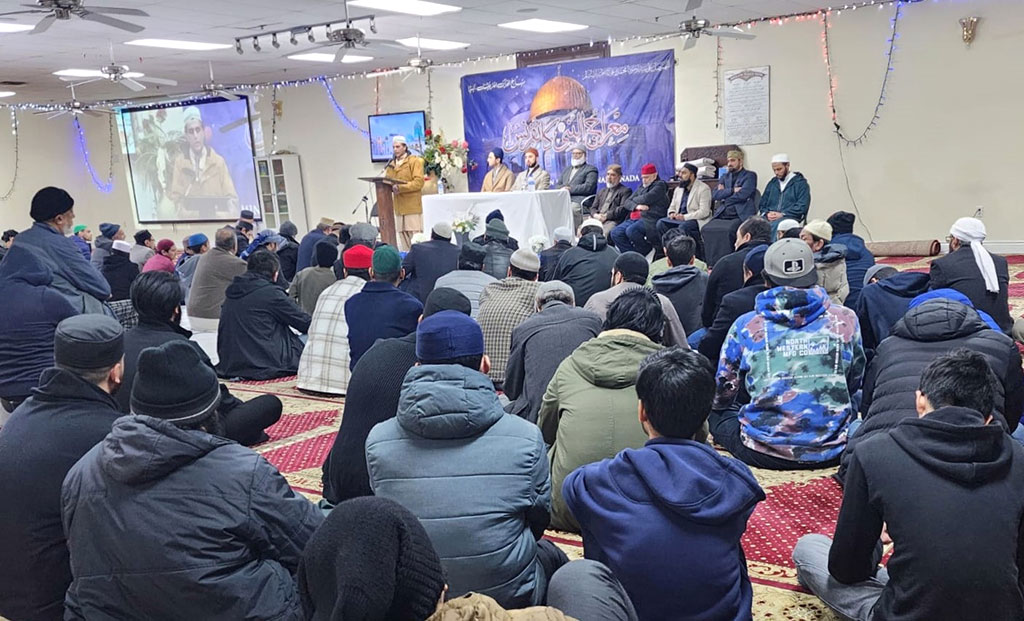 Canada: Shaykh Hammad Mustafa al-Madani al-Qadri addresses the Mi’raj-ul-Nabi Conference