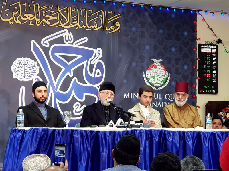 Canada: Shaykh-ul-Islam Dr Muhammad Tahir-ul-Qadri addresses Milad-e Mustafa ﷺ Conference